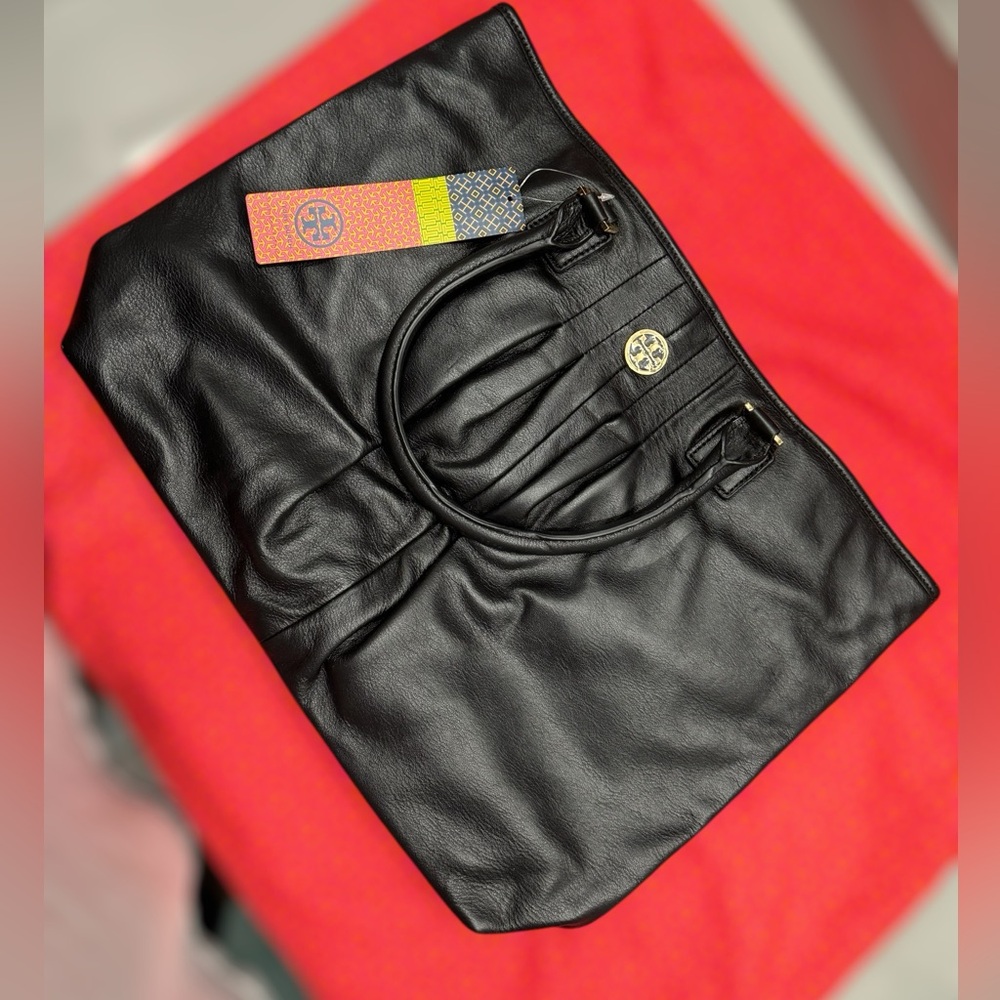 Tory Burch Verona Black Leather Tote